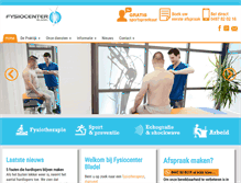Tablet Screenshot of fysiocenterbladel.nl